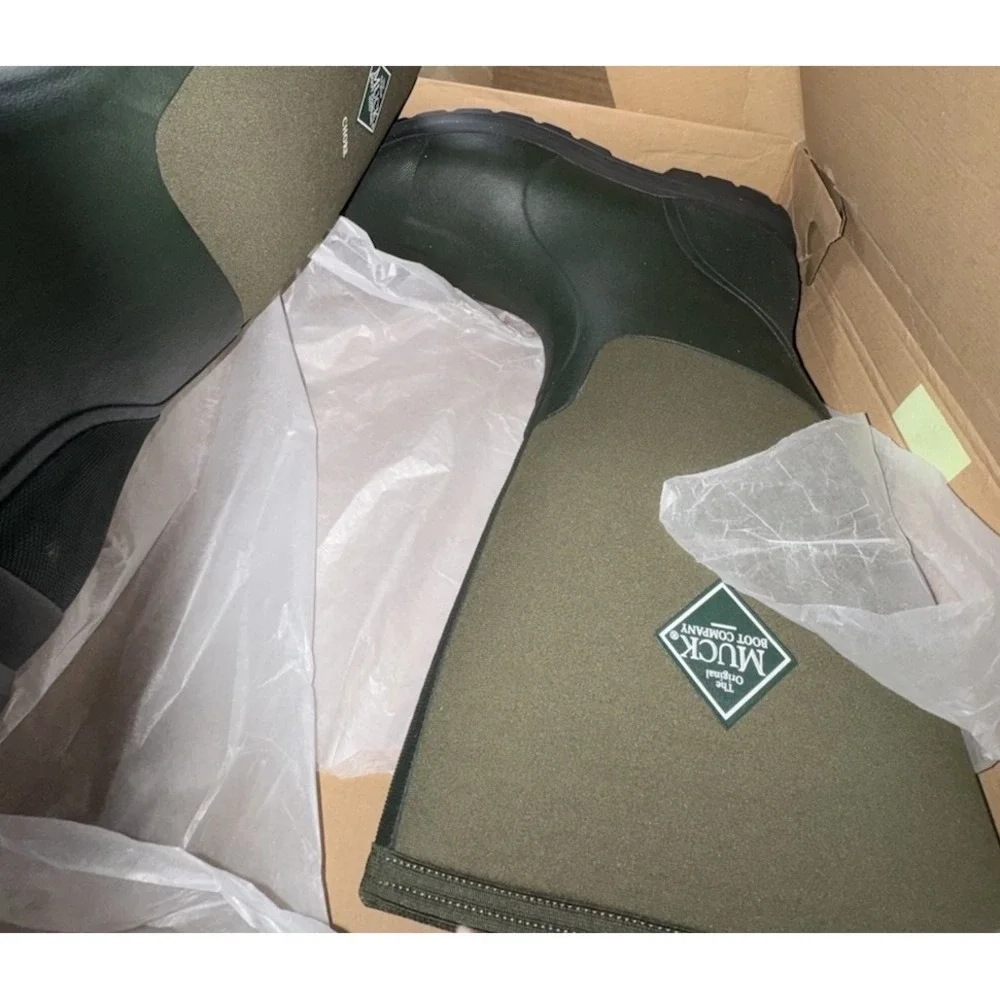The Original Muck Boot Company Chore Tall Rubber Boots Moss‎ Green Men Size 13M